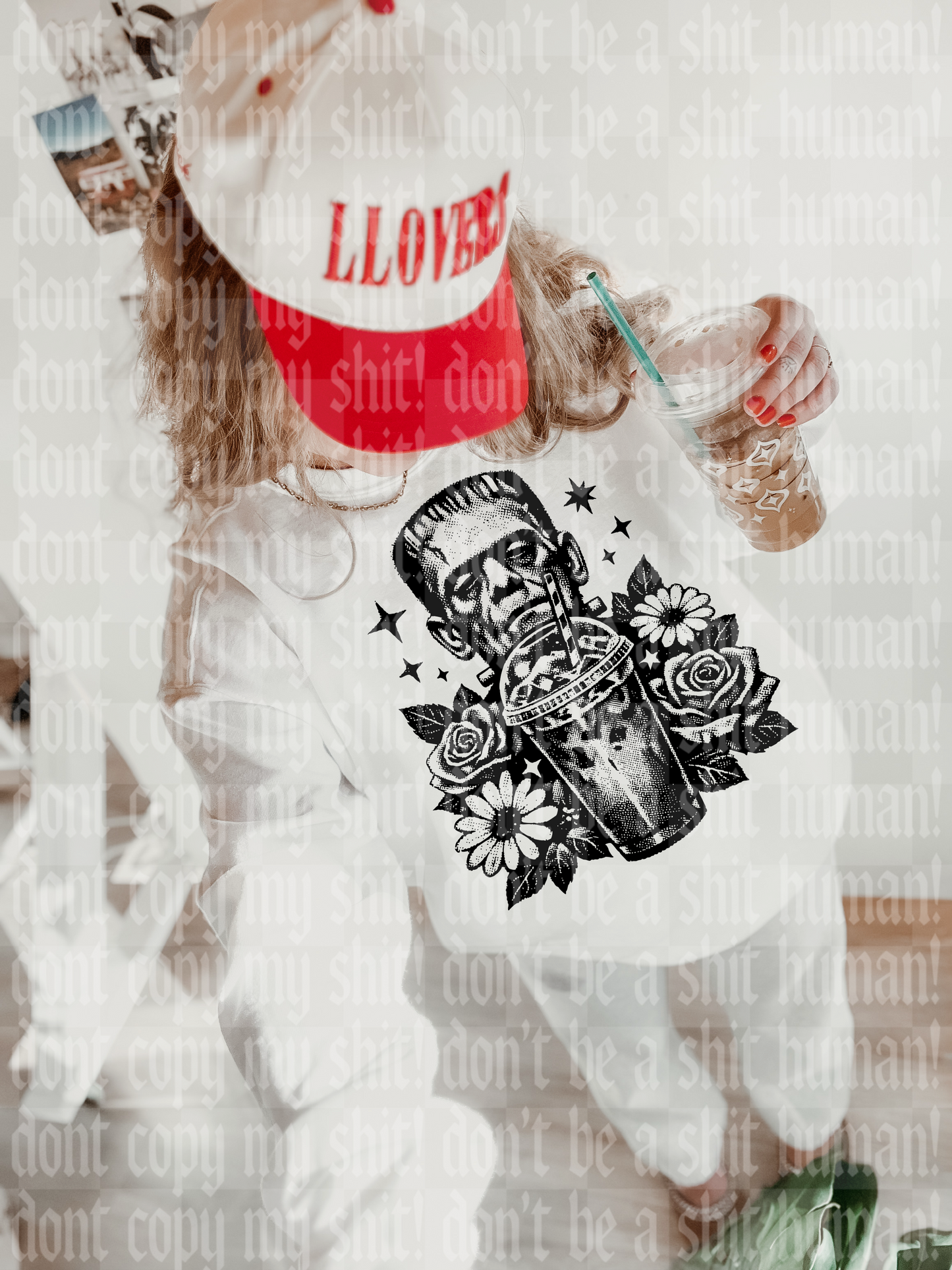 COFFEE HALFTONE FRANKEN DIGITAL DESIGN