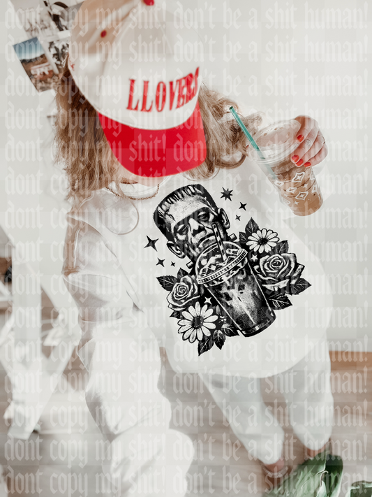 COFFEE HALFTONE FRANKEN DIGITAL DESIGN