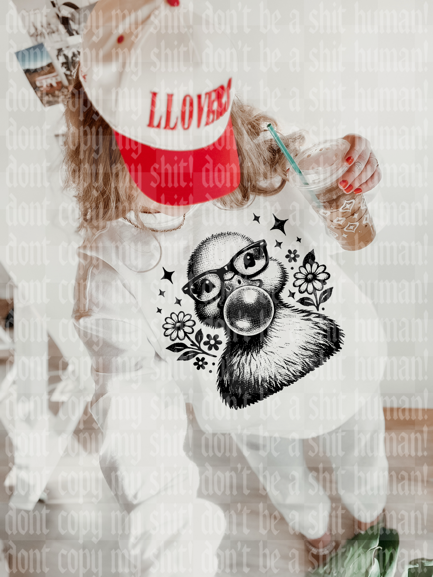 PREPPY HALFTONE DUCK DIGITAL DESIGN