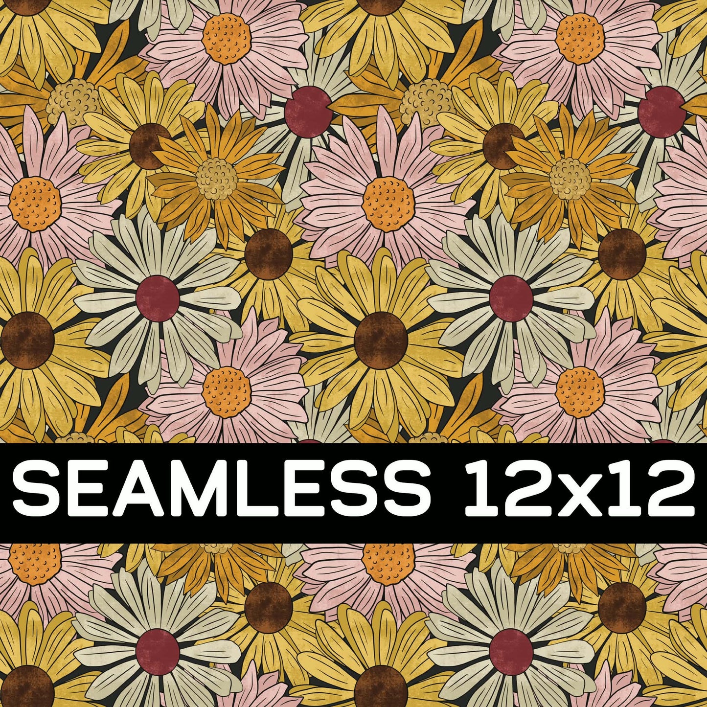 WILDFLOWERS SEAMLESS DIGITAL DESIGN