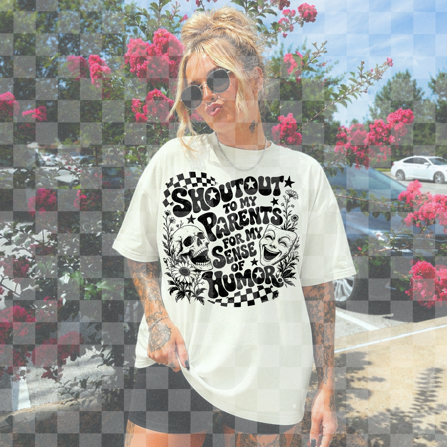 SHOUTOUT TO MY PARENTS PNG DIGITAL DESIGN