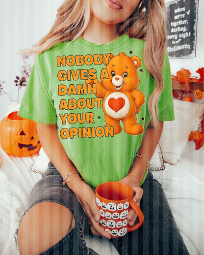 NOBODY GIVES A DAMN PNG DIGITAL DESIGN