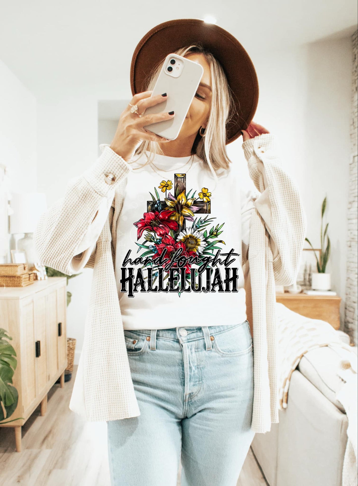 HARD FOUGHT HALLELUJAH PNG DESIGN
