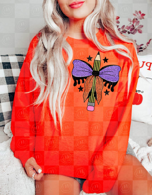 Spooky Pencil Bow Digital Download