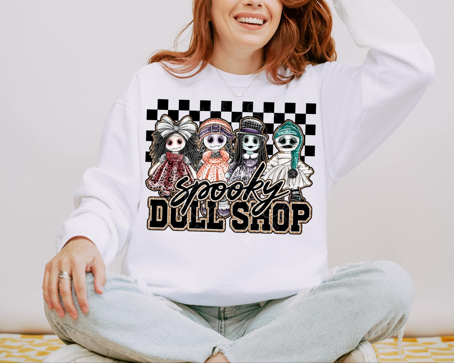 SPOOKY DOLL SHOP PNG DESIGN
