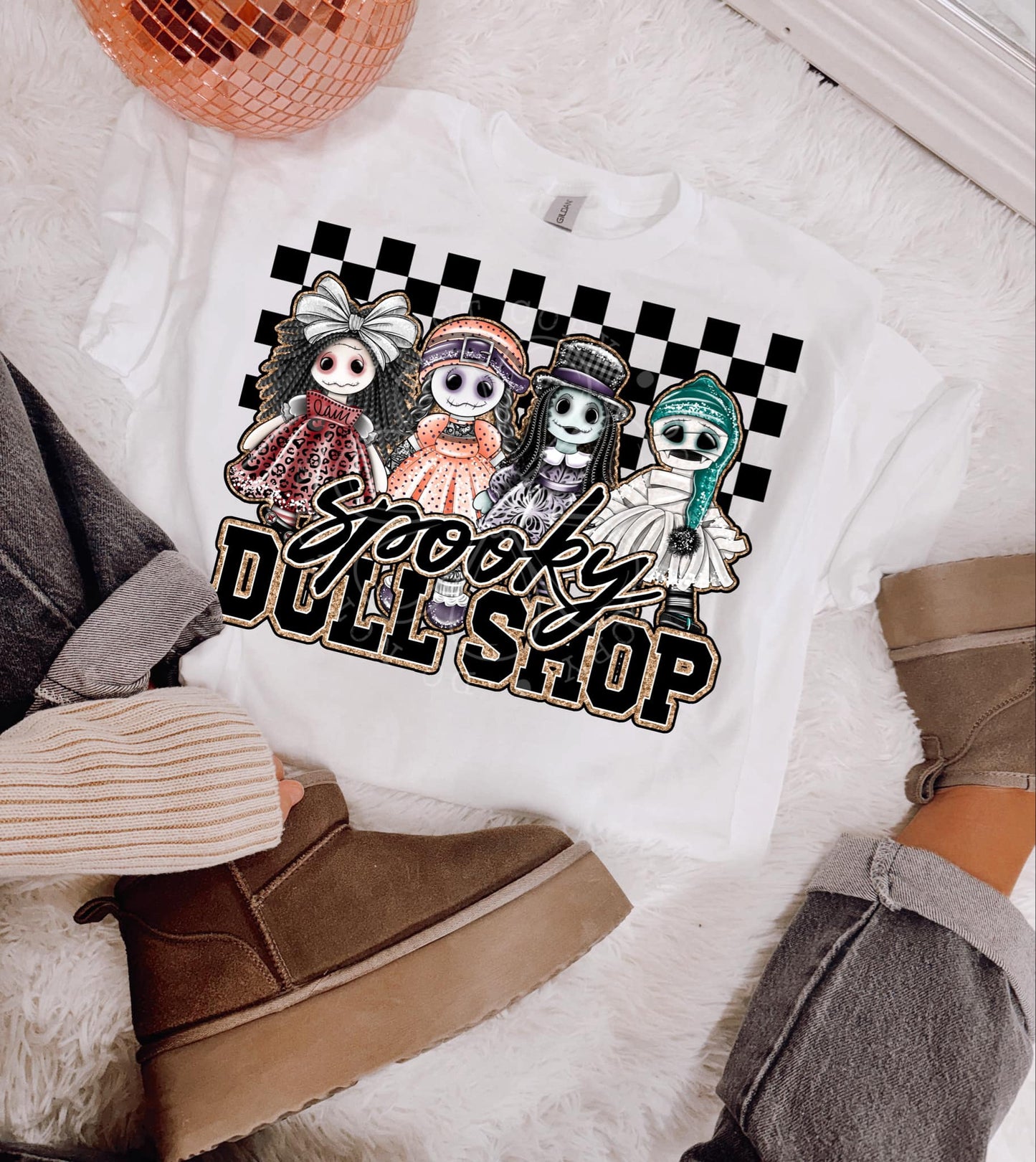 SPOOKY DOLL SHOP PNG DESIGN