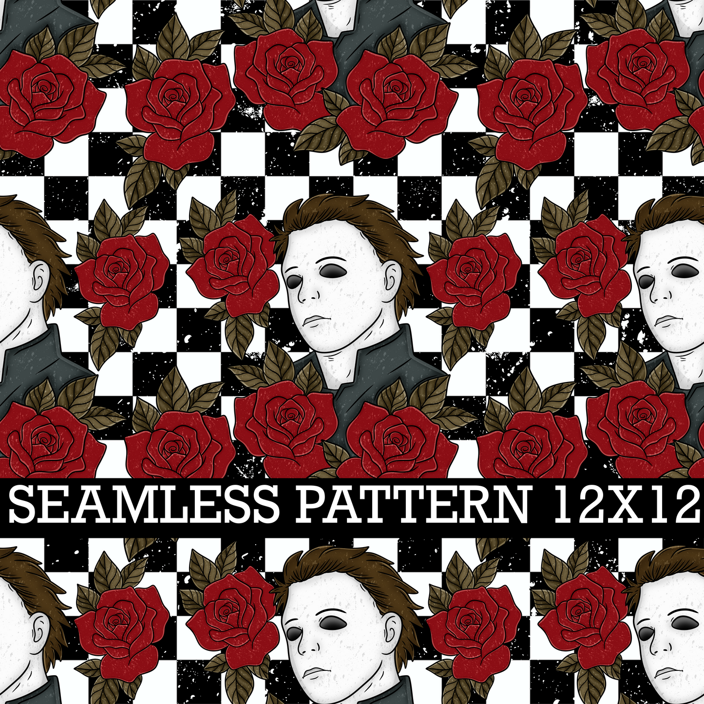 HALLOWEEN WORLD TOUR MICHAEL SEAMLESS PATTERN