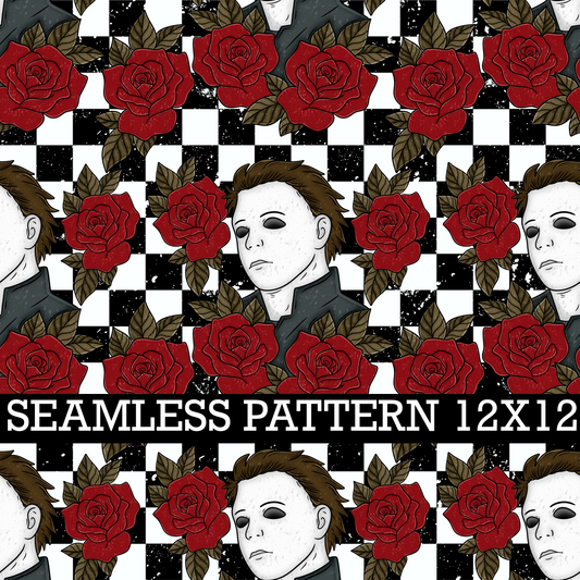 HALLOWEEN WORLD TOUR MICHAEL SEAMLESS PATTERN