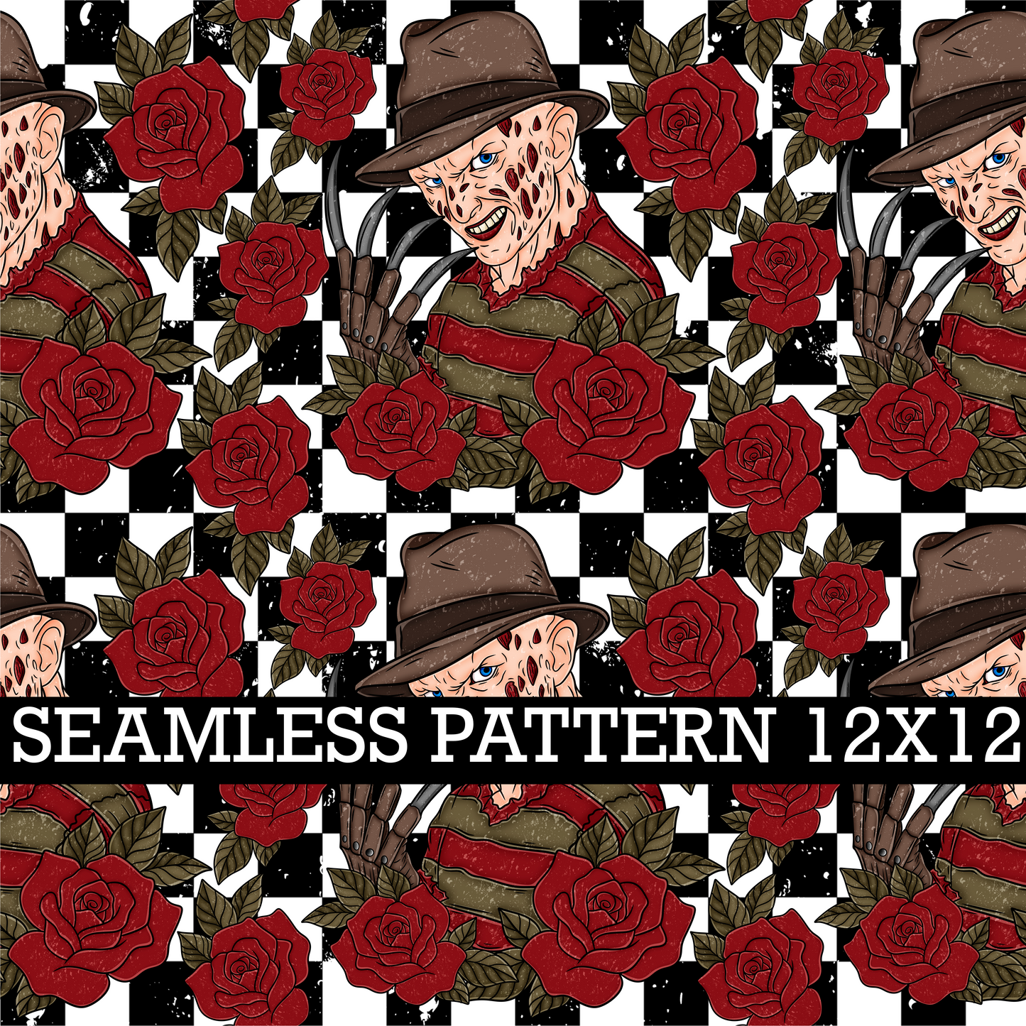 HALLOWEEN WORLD TOUR FRED SEAMLESS PATTERN