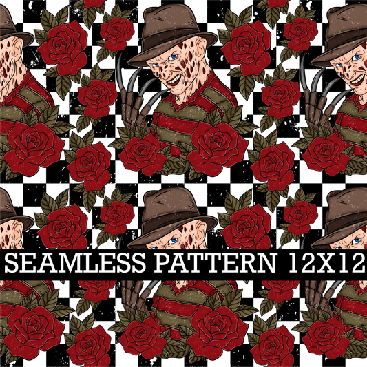 HALLOWEEN WORLD TOUR FRED SEAMLESS PATTERN