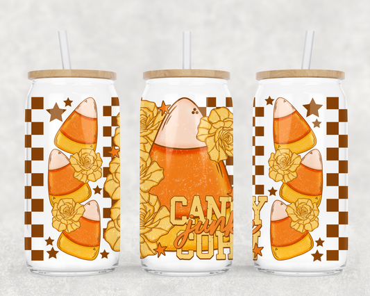 CANDY CORN JUNKIE GLASS WRAP