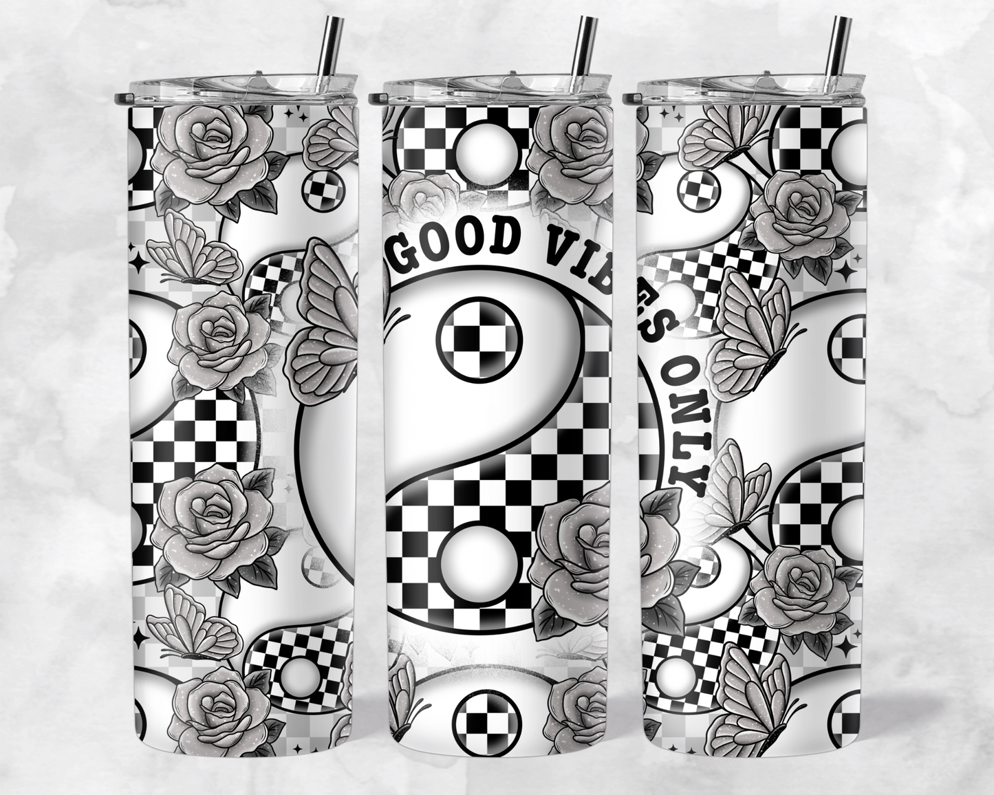 GOOD VIBES ONLY TUMBLER WRAP