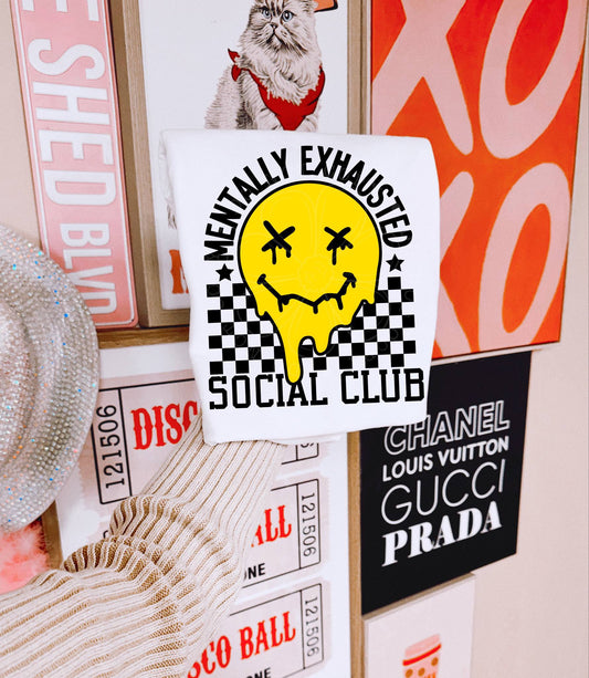 MENTALLY EXHAUSTED PNG DESIGN