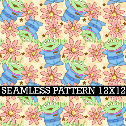ALIEN FLORAL SEAMLESS PATTERN