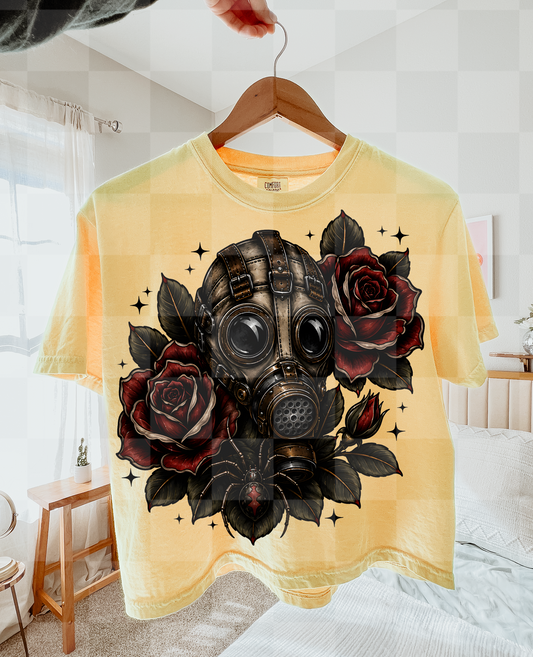 GAS MASK SPIDER TATTOO DIGITAL DESIGN