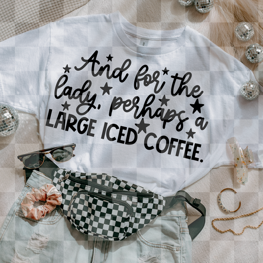 PERHAPS A.. LARGE ICED COFFEE DIGITAL DESIGN