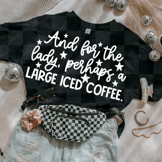 PERHAPS A.. LARGE ICED COFFEE DIGITAL DESIGN