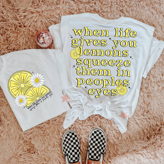 LIFE GIVES LEMONS PNG DESIGN