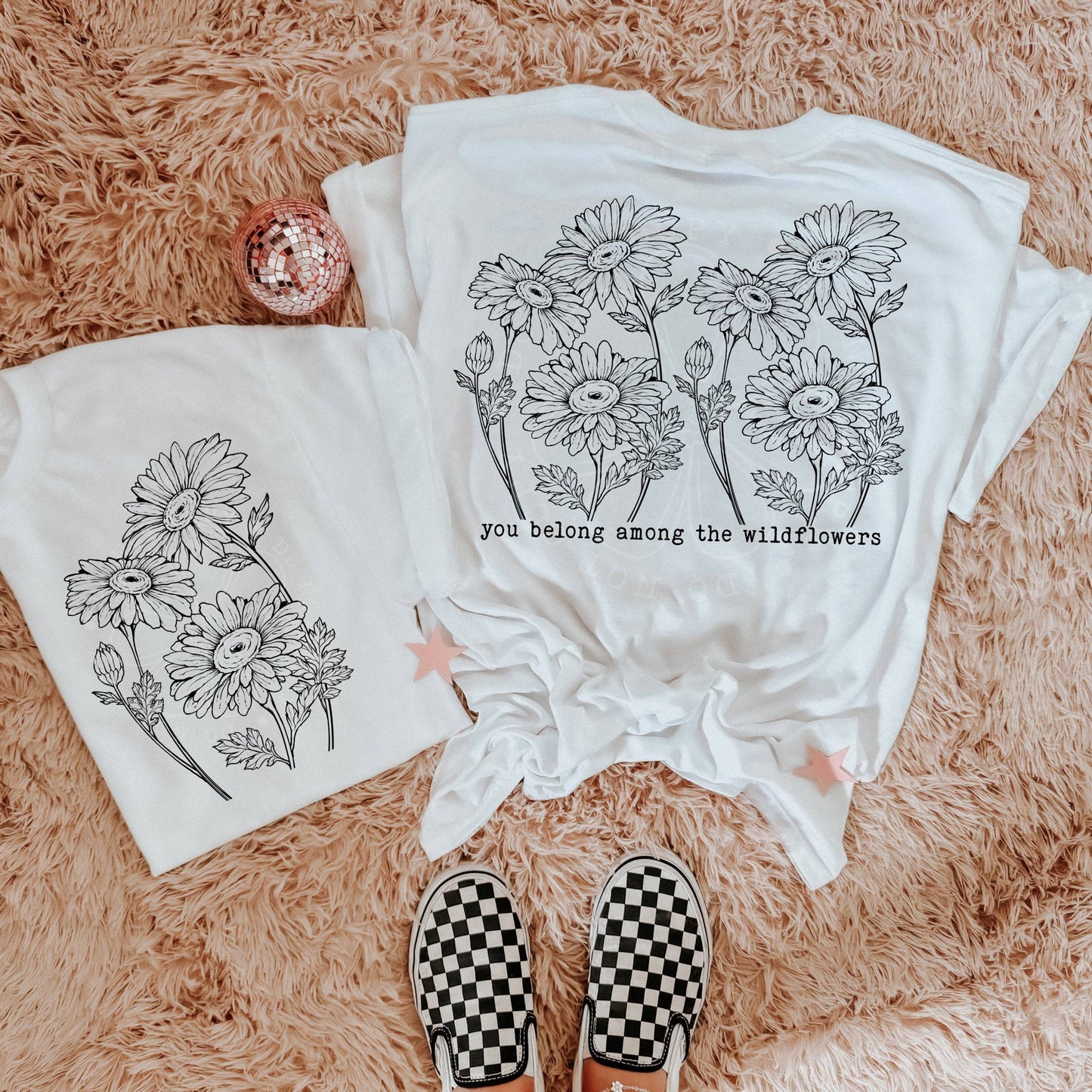 AMONG THE WILDFLOWERS PNG DESIGN