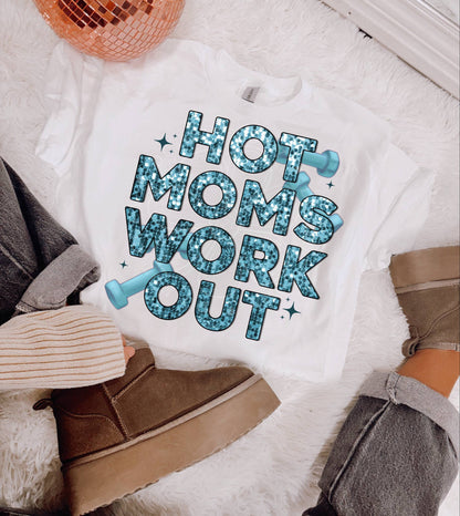 HOT MOMS WORK OUT  DIGITAL DESIGN