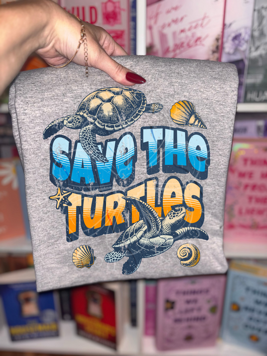 Save The Turtles PNG Design *NO LICENSING REQUIRED*