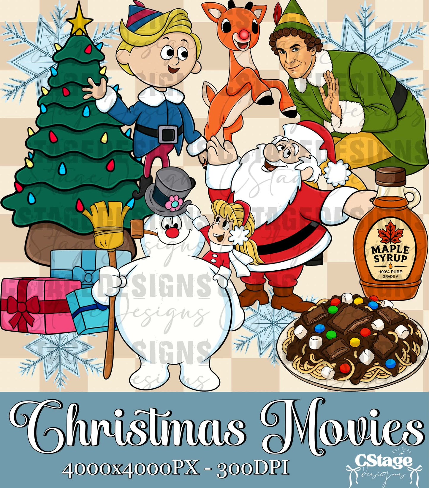 TRICK OR TINSEL CLIPART COLLAB W/ CSTAGE