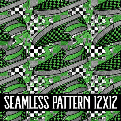 GLITTER SHOES SEAMLESS PATTERN