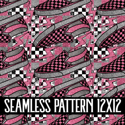 GLITTER SHOES SEAMLESS PATTERN