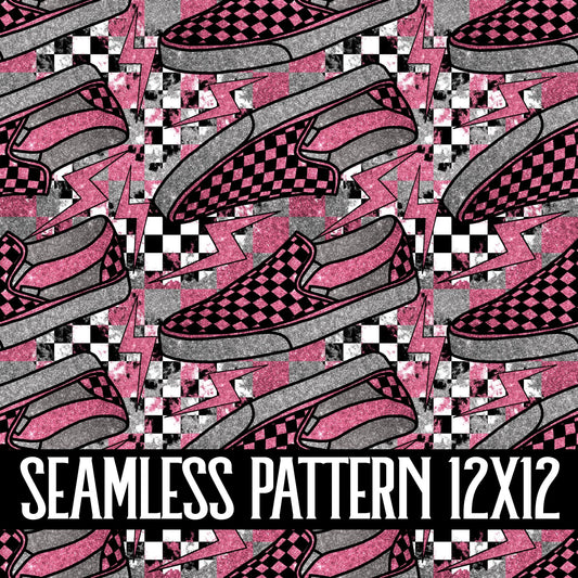 GLITTER SHOES SEAMLESS PATTERN
