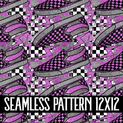 GLITTER SHOES SEAMLESS PATTERN