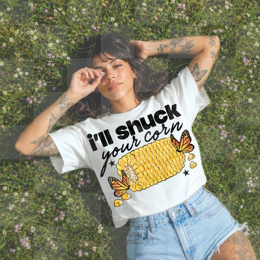 I’ll Shuck Your Corn Digital Download ★ NOT HAND DRAWN ★