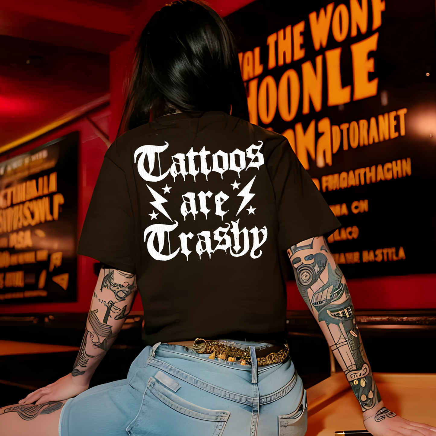 TATTOOS ARE TRASHY PNG DESIGN