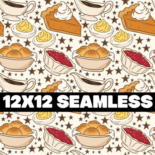 Thanksgiving Food Seamless