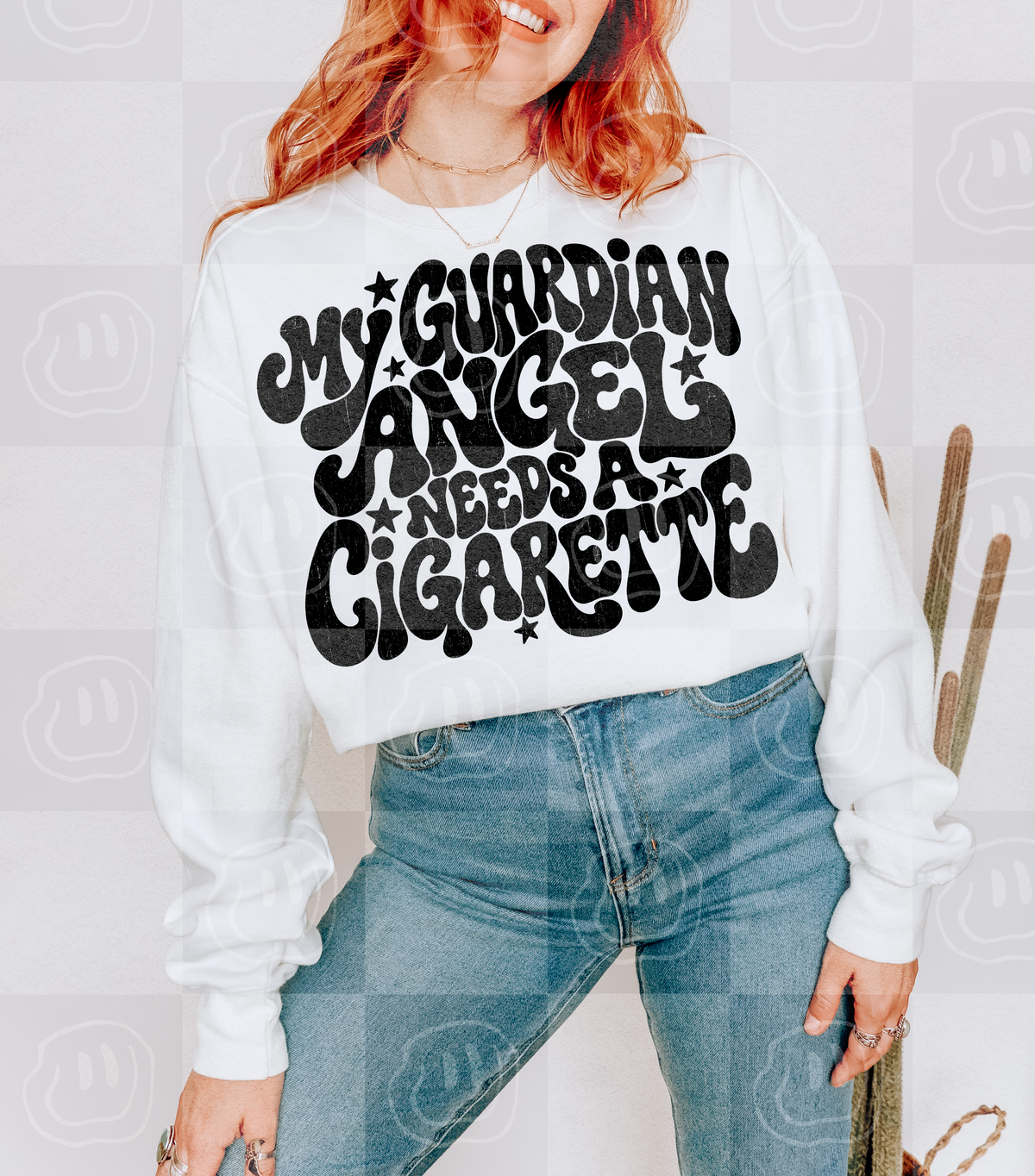My Guardian Angel Needs A Cigarette Digital Download