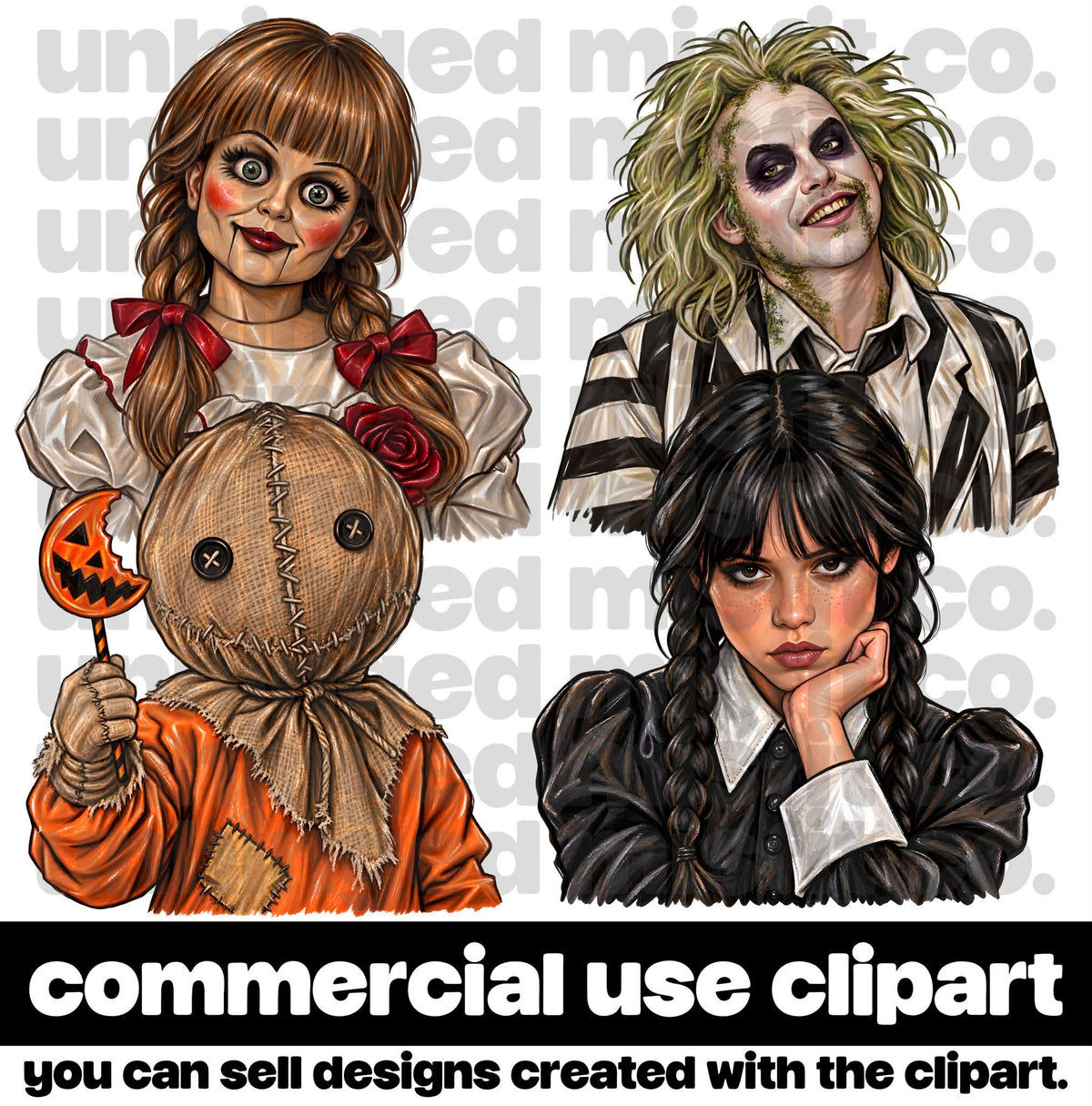 Horror Clipart Solo Bundle
