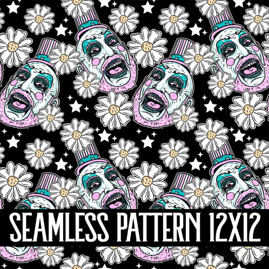 CLOWN DARK SEAMLESS PATTERN