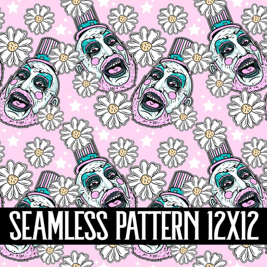 CLOWN PINK SEAMLESS PATTERN