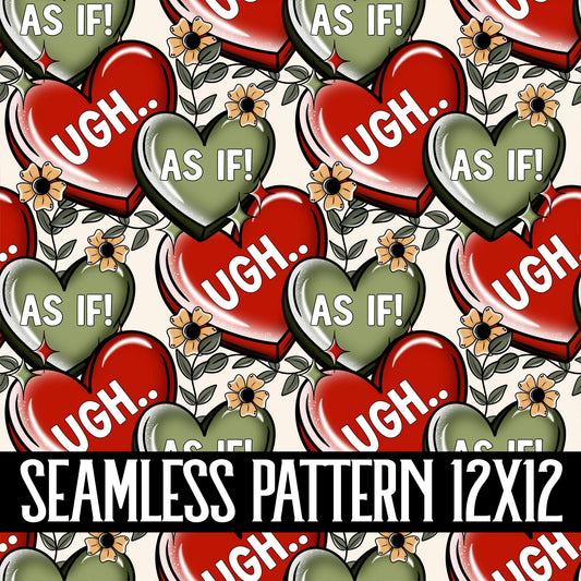 UGH AS IF SEAMLESS PATTERN