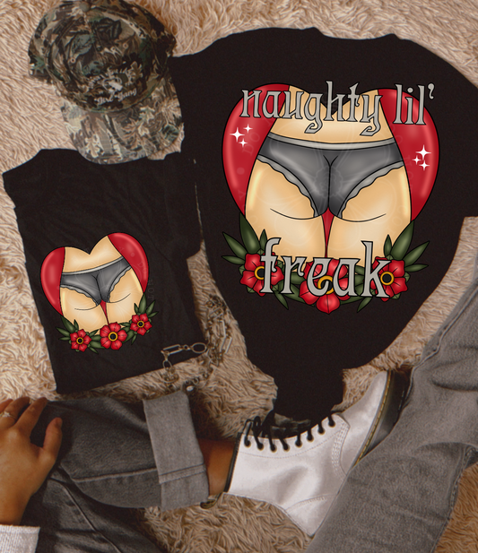 NAUGHTY LIL FREAK PNG DESIGN