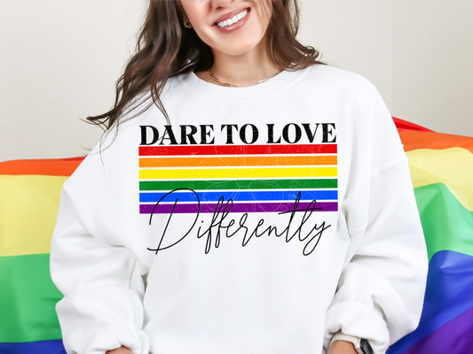 LOVE DIFFERENTLY PNG DESIGN