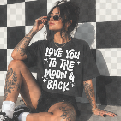 LOVE YOU TO THE MOON AND BACK PNG DIGITAL DESIGN