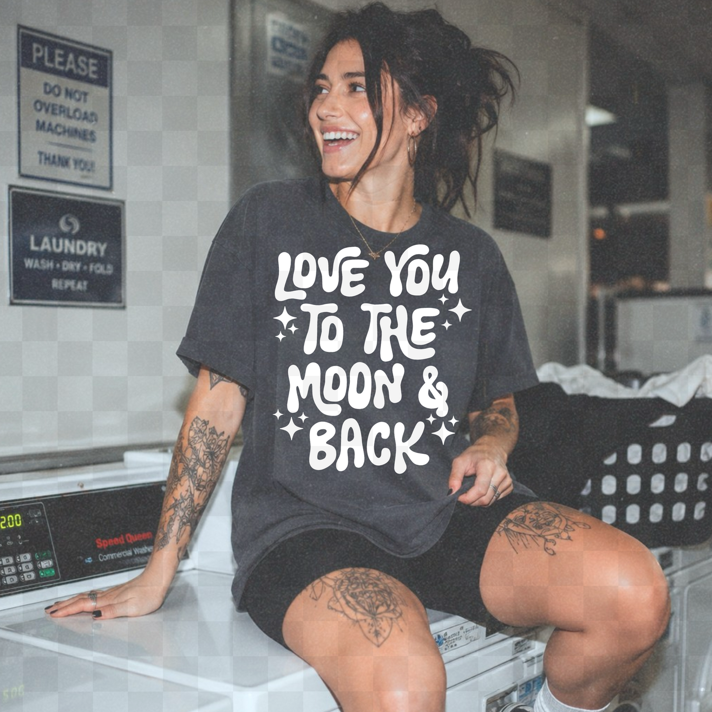 LOVE YOU TO THE MOON AND BACK PNG DIGITAL DESIGN