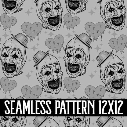 THE CLOWN SEAMLESS PATTERN