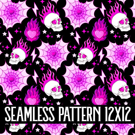 GOTH PINK SEAMLESS PATTERN