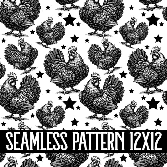 CHICKEN SEAMLESS PATTERN