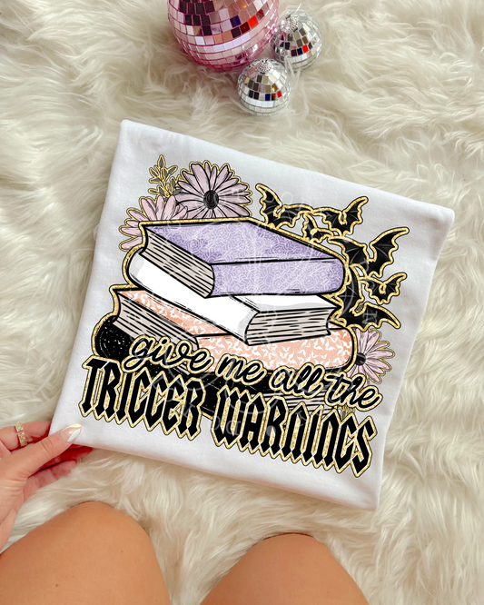 TRIGGER WARNINGS PNG DESIGN