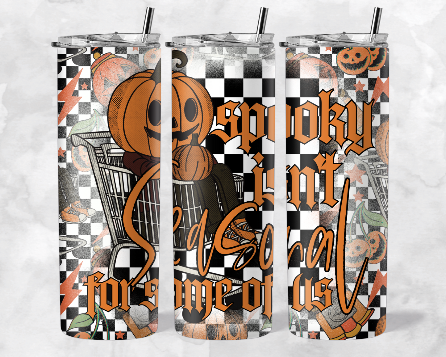 SPOOKY  TUMBLER WRAP - NO LICENSING REQUIRED