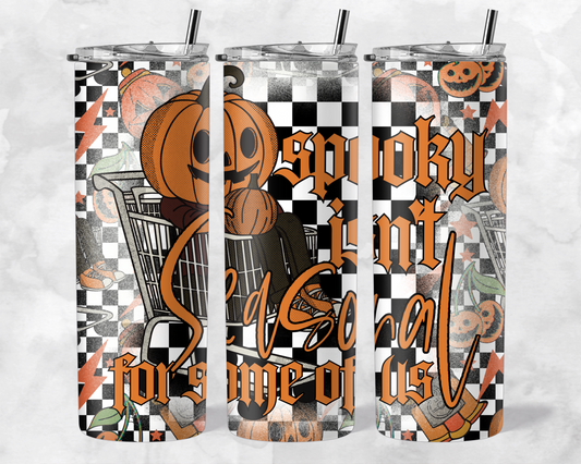 SPOOKY  TUMBLER WRAP - NO LICENSING REQUIRED