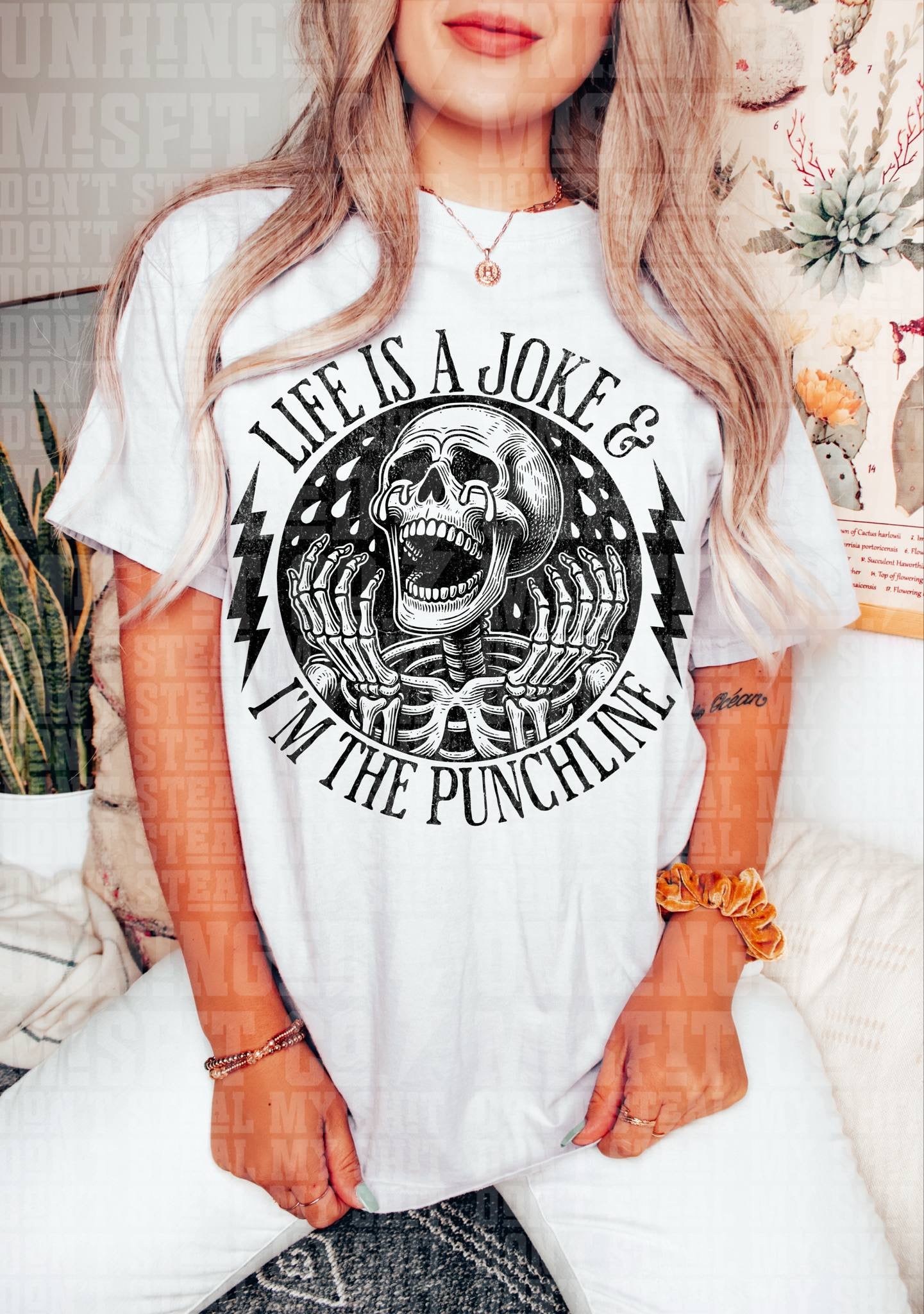 LIFE IS A JOKE PNG DESIGN