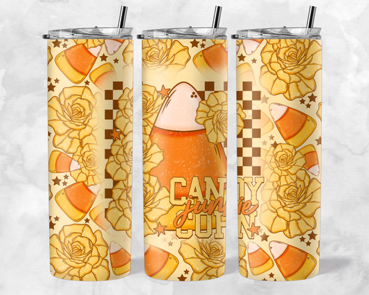 Candy Corn Junkie Tumbler Wrap *NO LICENSING REQUIRED*